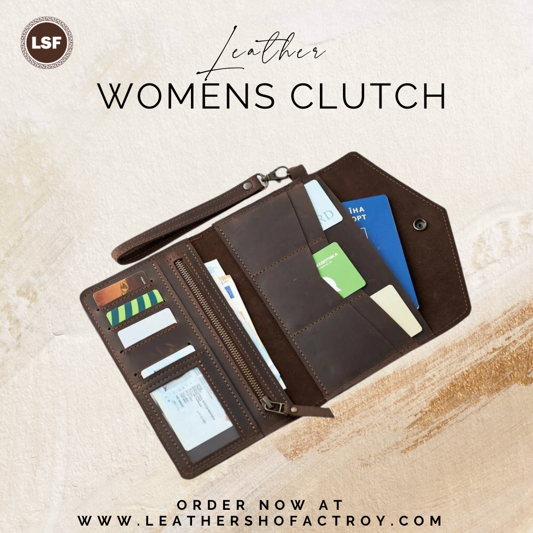Womens Leather Clutch